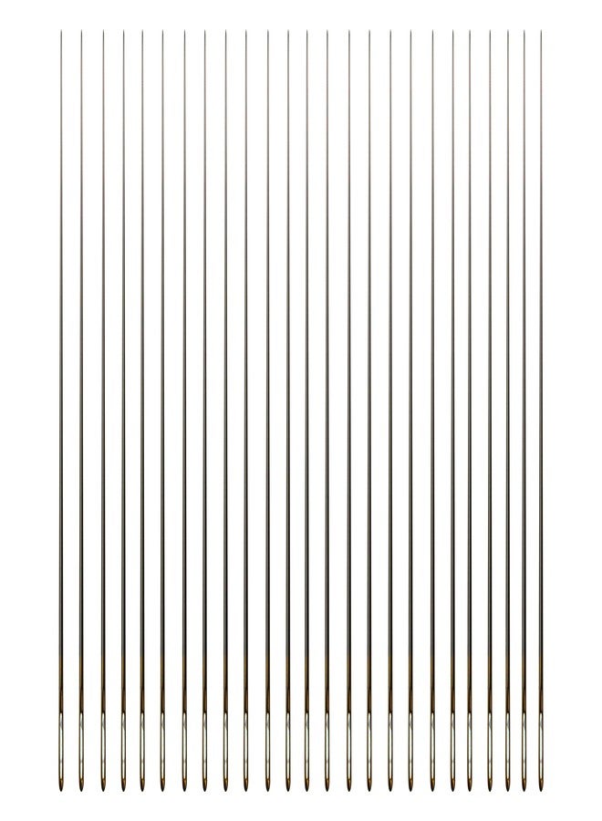 Domick Extra Long Beading Needles for Jewellery Making Bead Needle 25 Pcs Double Extra Long Beading Needle Size 0.100MM (Pack of 25 Pcs) - Image 1